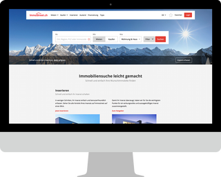 Immo Street CH Homepage Mockup