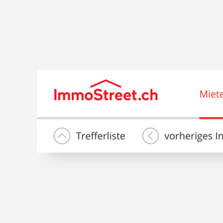 Immo Street CH User Experience Design Insertion Header